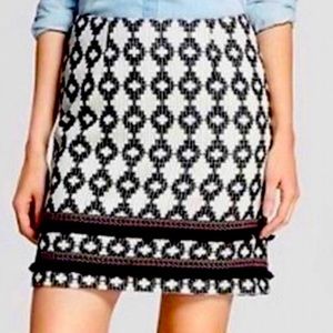 Merona Ikat Tribal Knit Skirt Sz 10